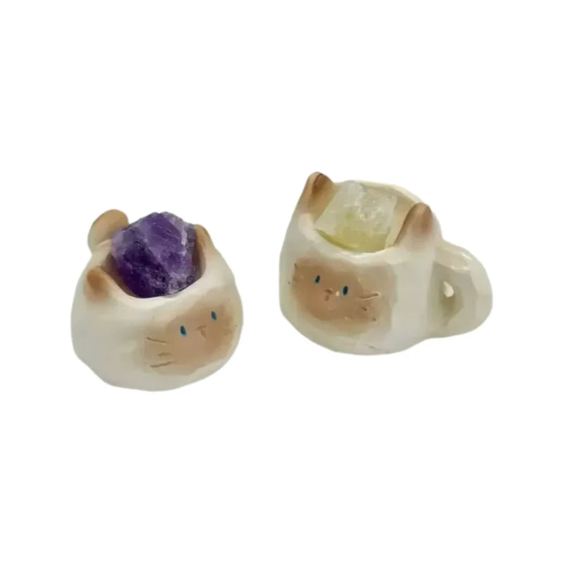 Lucky Cat Crystal Reveal Essential Oil Diffuser