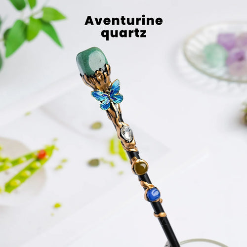 1PC Amethyst Rolling Stone Magic Scepter Natural Stones Fairy Lucky