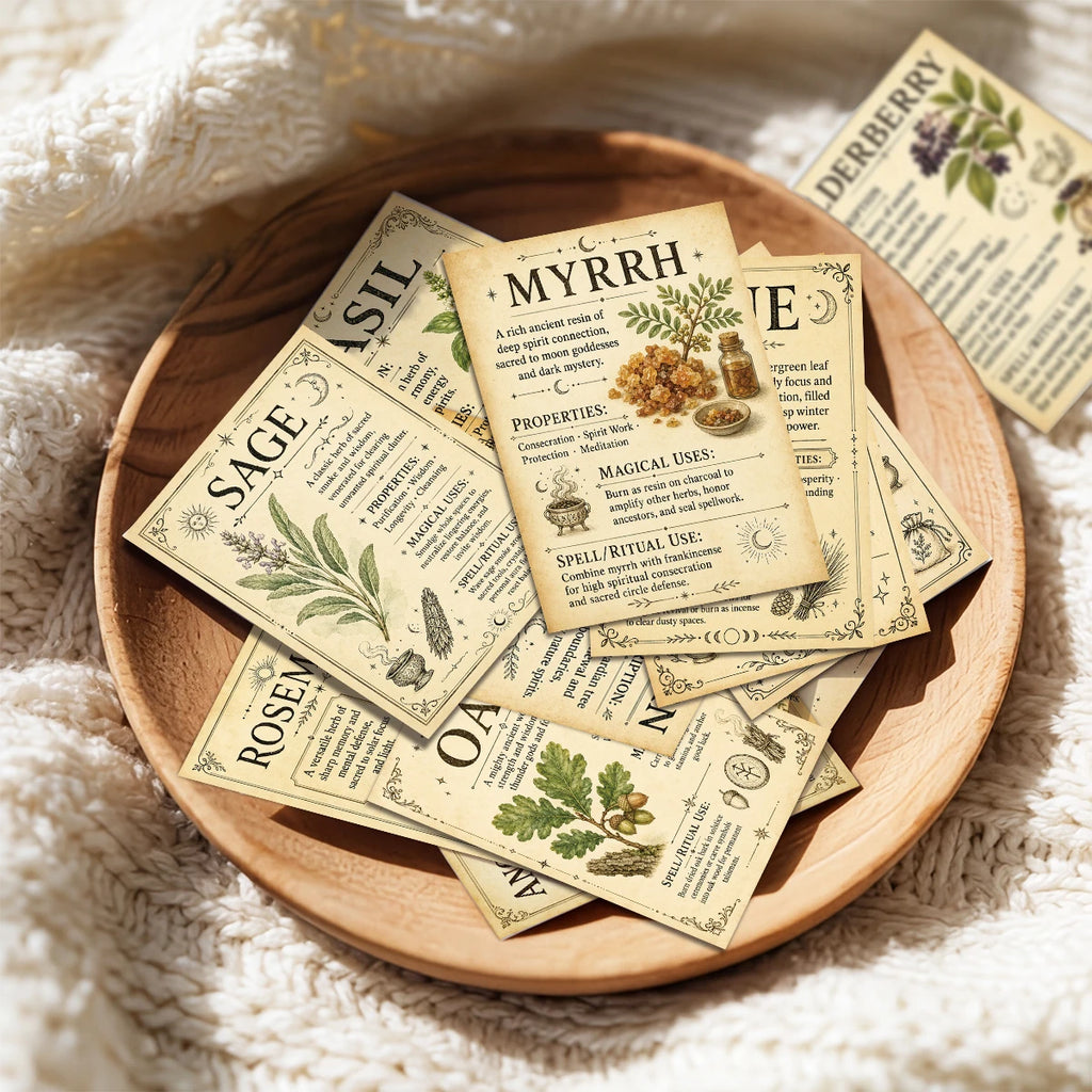 Vintage Herbal Grimoire Cards – 30-Piece Set – product view 3