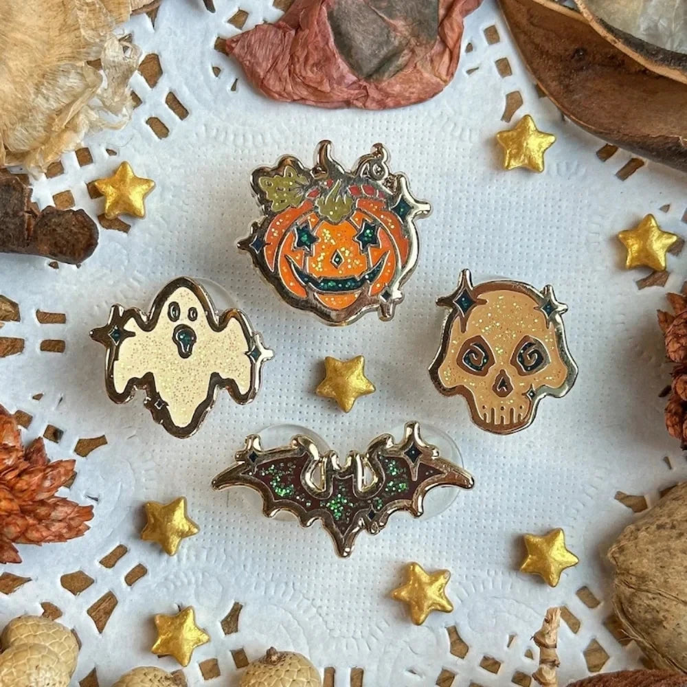 Spooky Halloween Enamel Pins