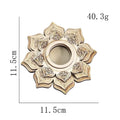 Wooden Lotus Crystal Ball Display Stand