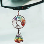 Tree of Life Crystal Keychain – Choose Your Stone - The Elemental Path