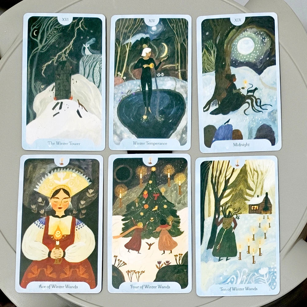 Seasons of the Witch Winter Tarot Deck - The Elemental Path