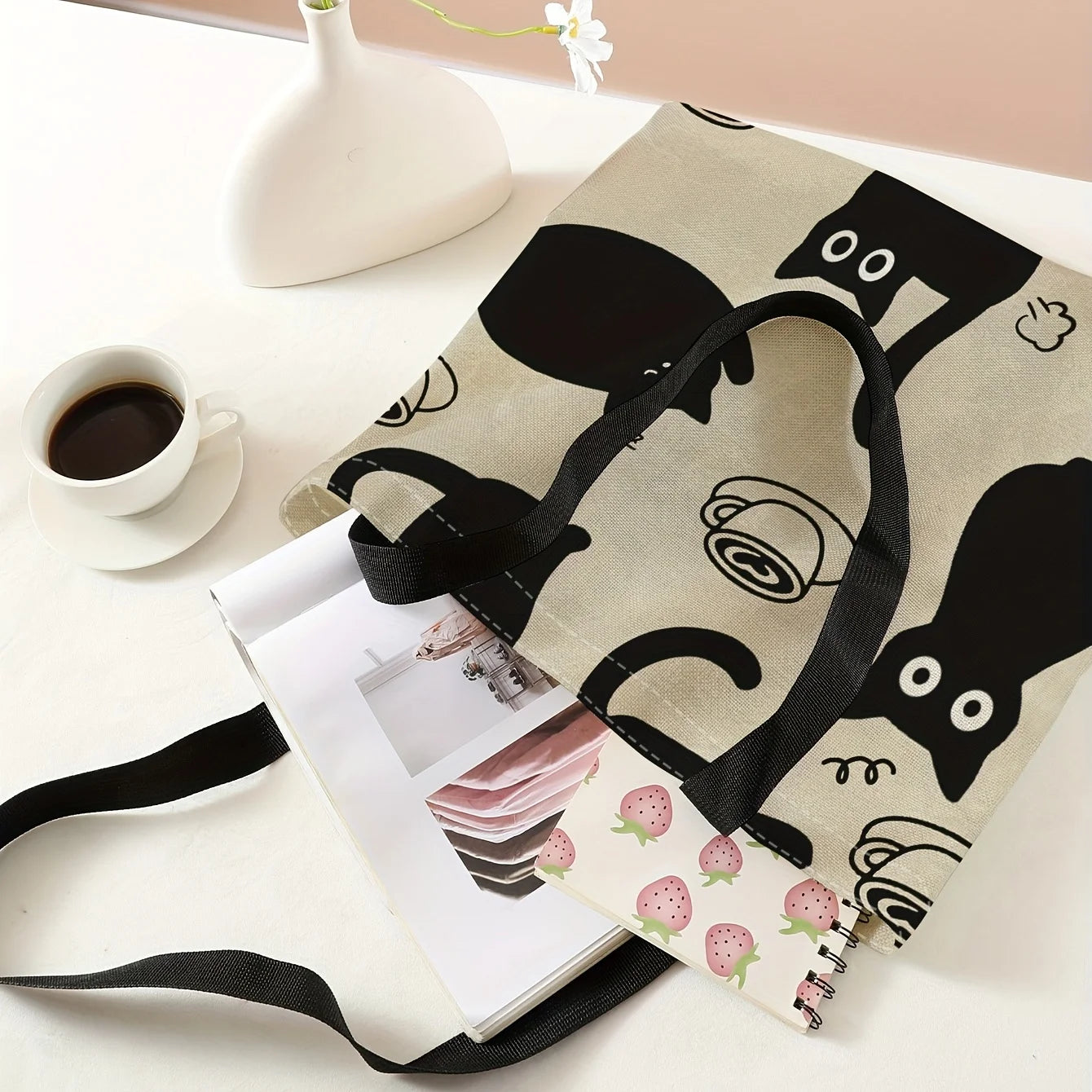 Printed Reusable Travel Tote