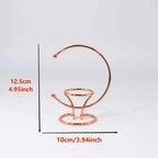 Crescent Metal Crystal Sphere Stand