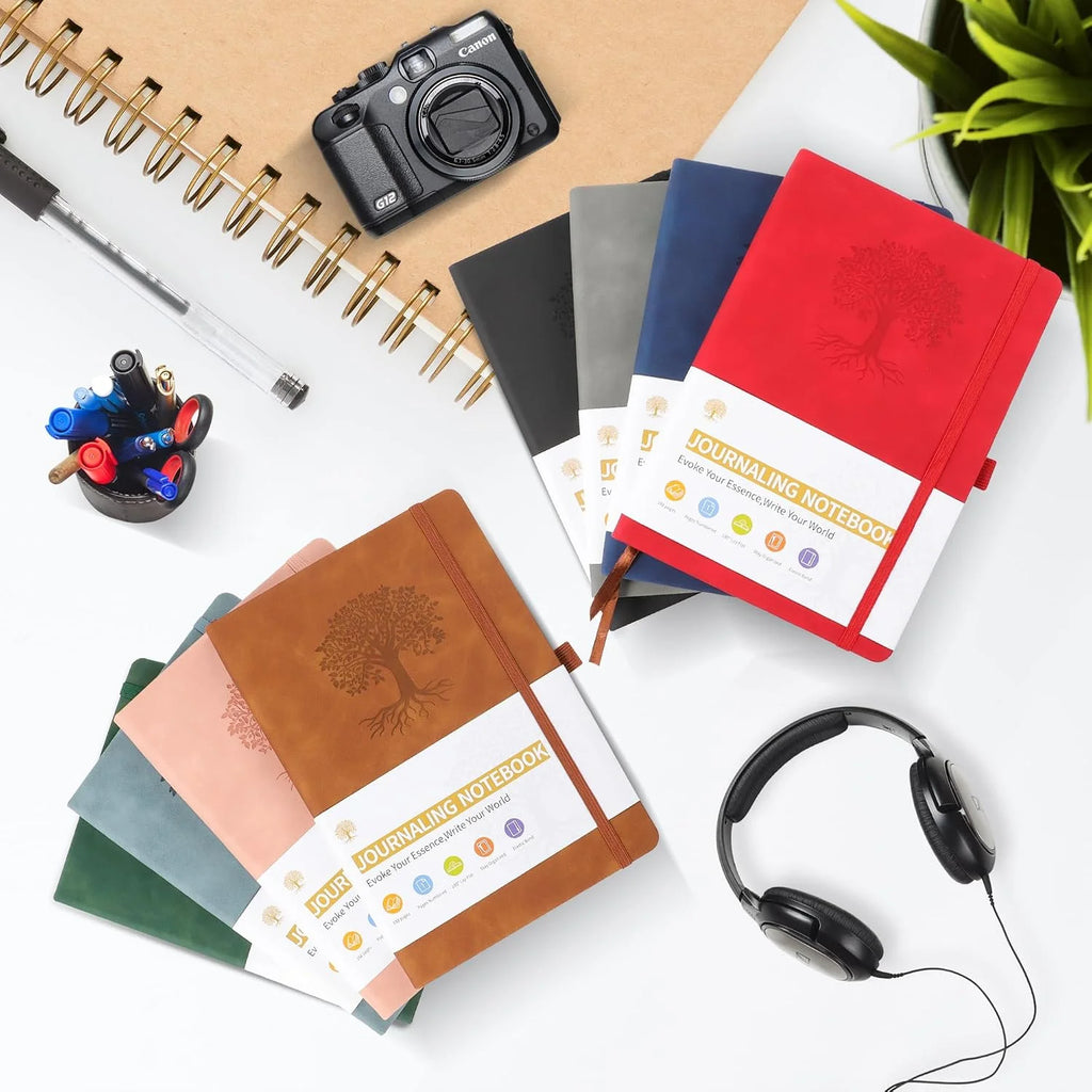 A5 Faux Leather Hardcover Journal - 192 Pages