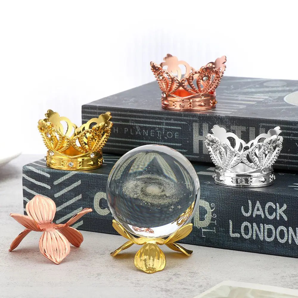 Decorative Crystal Sphere Stands – Multiple Styles & Finishes