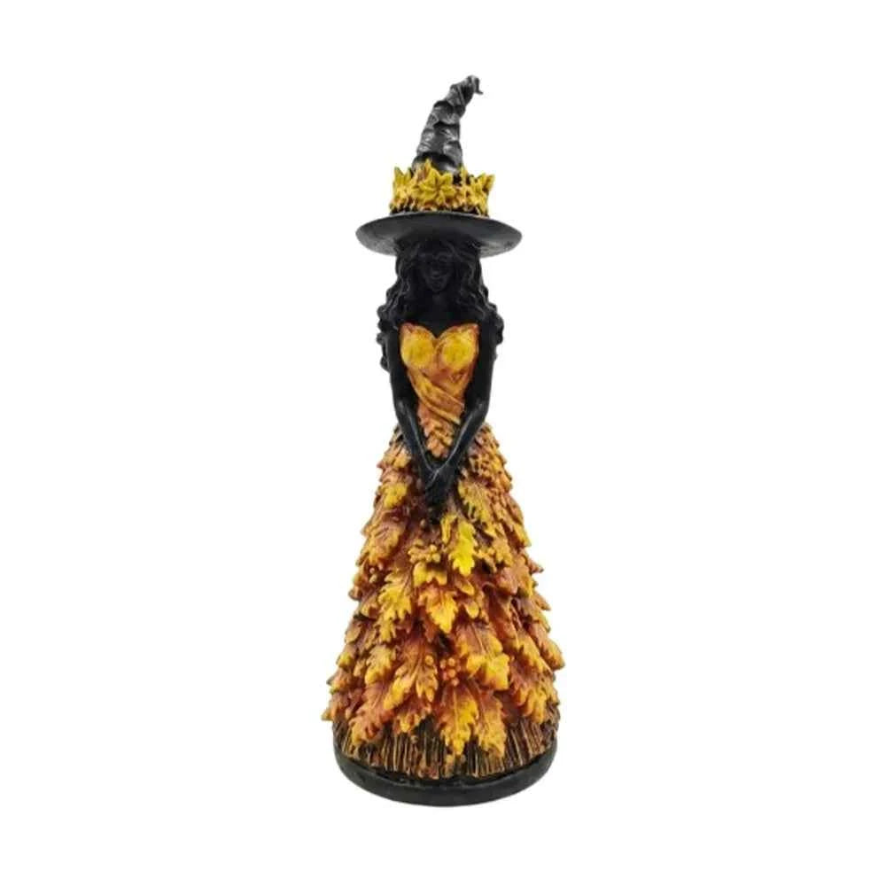 Autumn Leaf Witch Figurine
