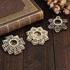 Wooden Lotus Crystal Ball Display Stand