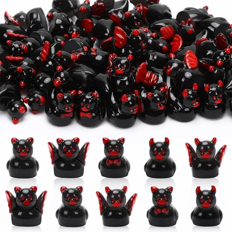 Mini Devil Duck Figurines – 5 or 10 Pack