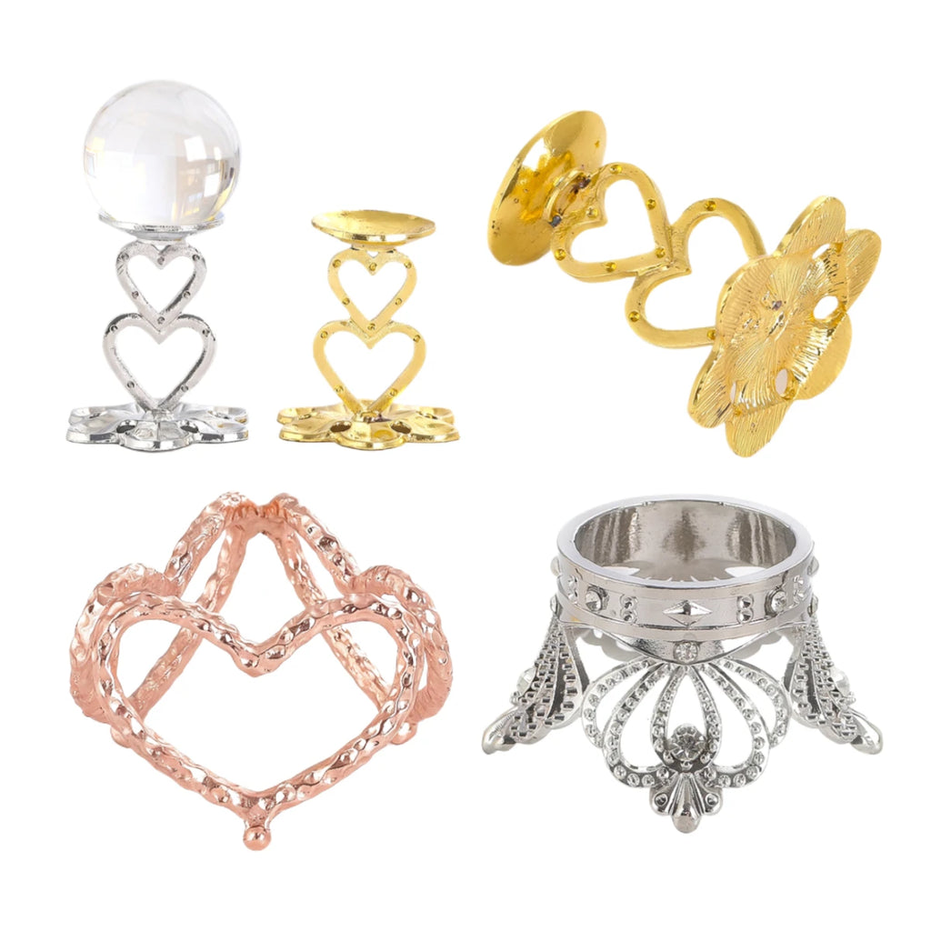 Decorative Metal Crystal Sphere Stands