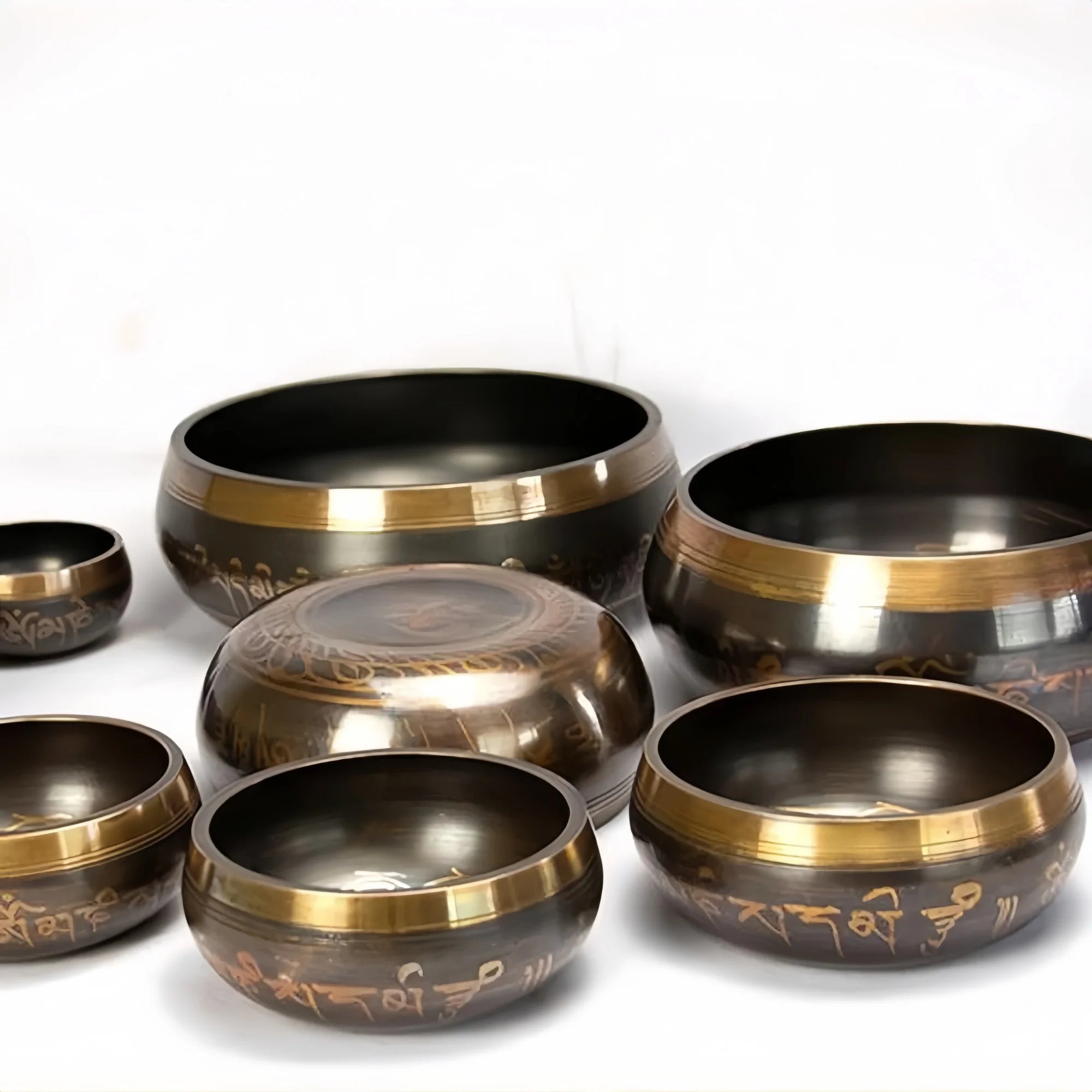 Tibetan-Style Singing Bowl Set – Multiple Sizes