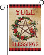 Yule Blessing Garden Flag