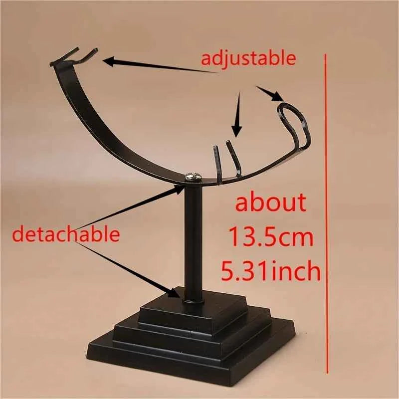Adjustable Crystal Moon Display Stand
