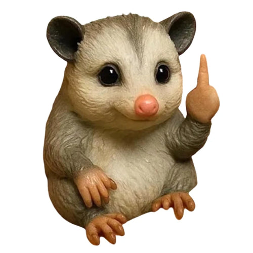 Sassy Middle Finger Animal Figurine