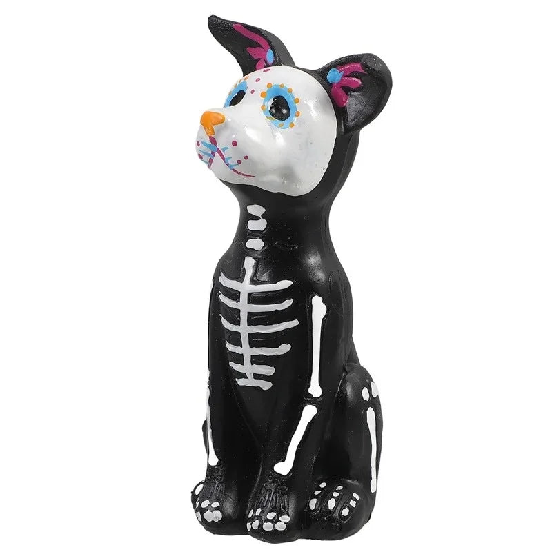 Day of the Dead Dog & Cat Figurines