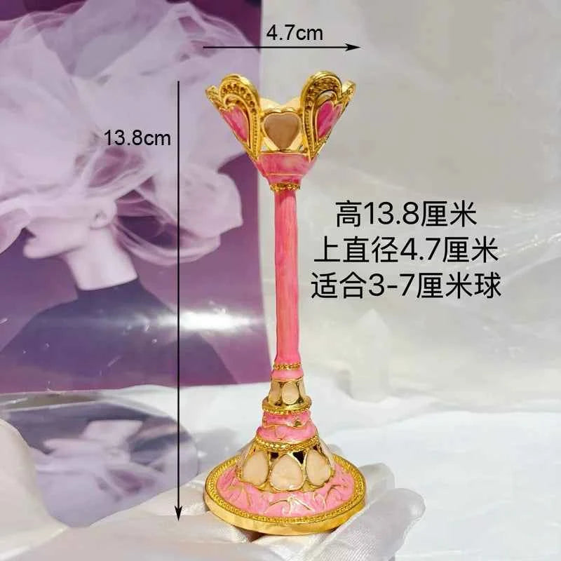 Footed Metal Crystal Ball Display Stand