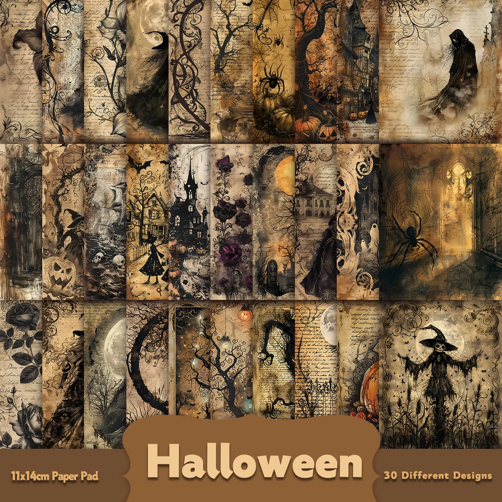 Vintage Witchcraft Decorative Paper Pack - 30 Pieces