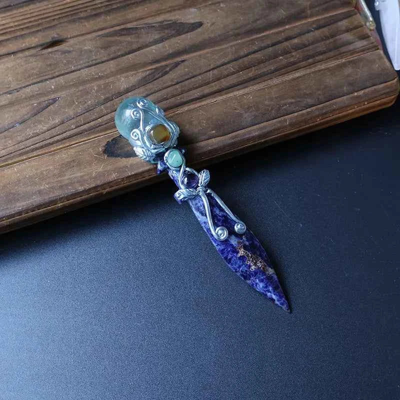 Natural Crystal Dirk Wand – Choose Your Stone