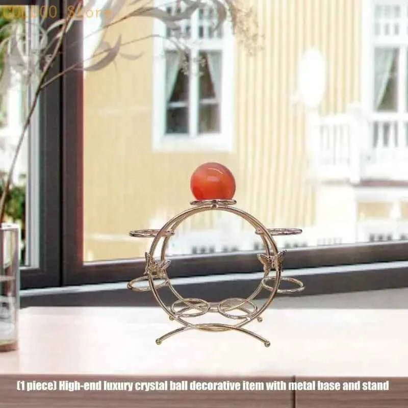 Arched Metal Crystal Sphere Display Stand