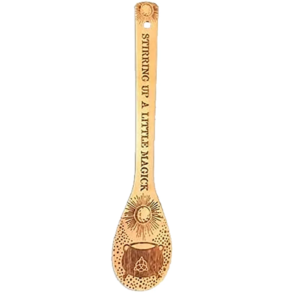 Witchy Yule Wooden Spoon - The Elemental Path