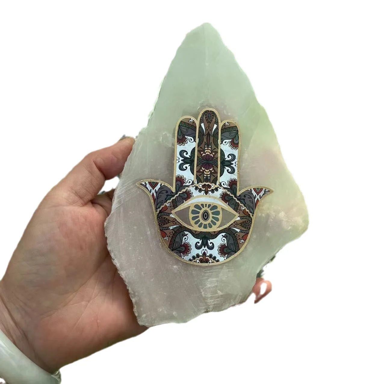 Selenite Fatima Hand Charging Plate
