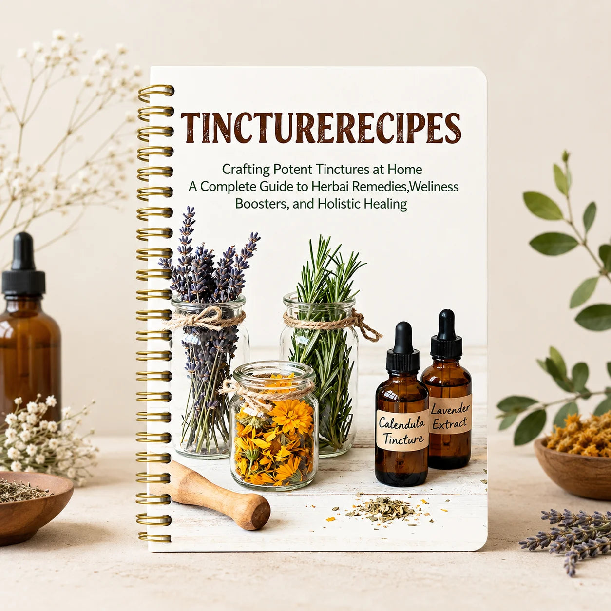 Tincture Recipes Herbal Guide Book