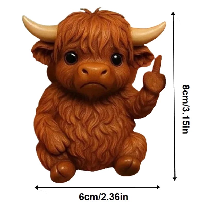 Sassy Middle Finger Animal Figurine