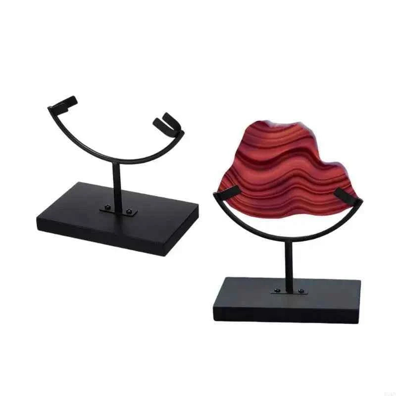 Metal Rock & Crystal Display Stand