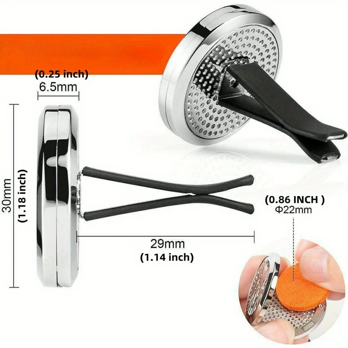 Refillable Car Vent Aromatherapy Diffuser