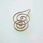 Adjustable Copper Spiral Palm Ring