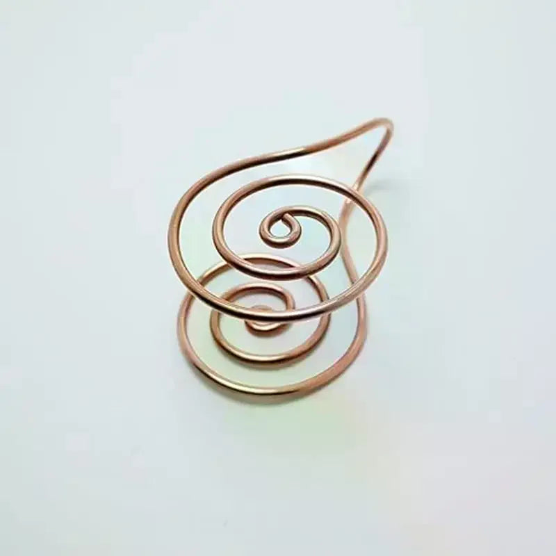 Adjustable Copper Spiral Palm Ring