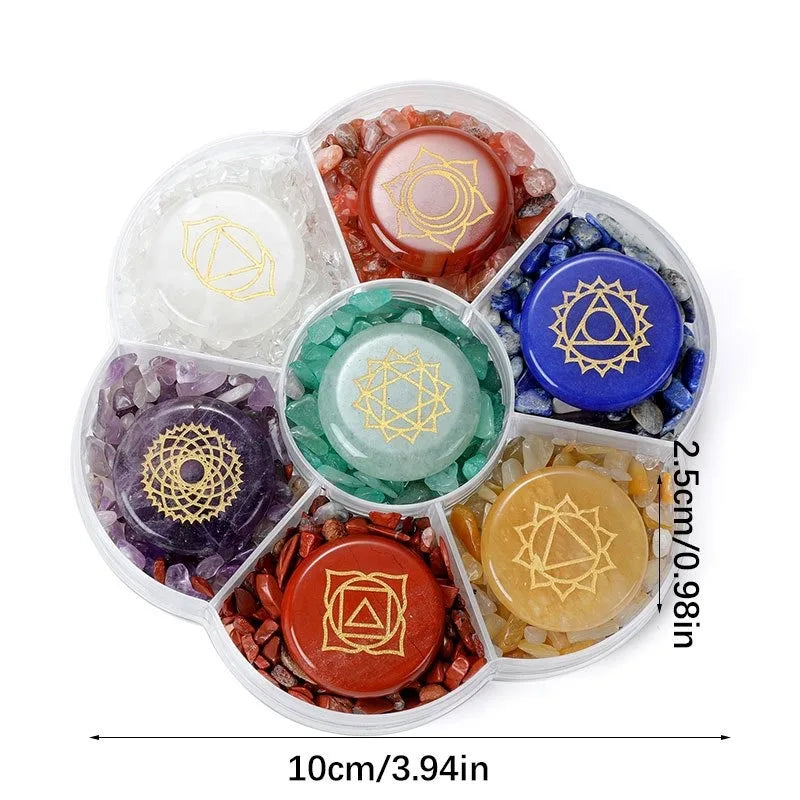 7 Chakra Crystal Meditation Stone Set