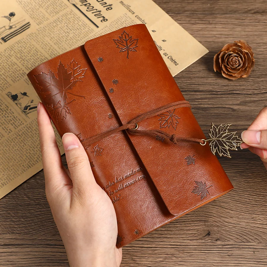 Fallen Leaf Spiral Journal