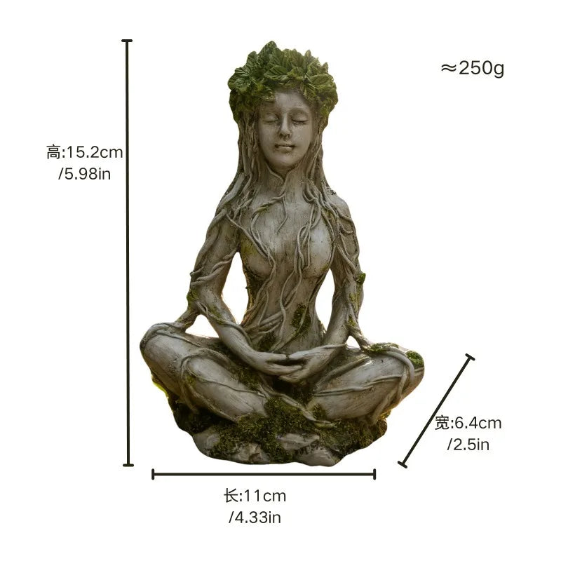 Tree Spirit Meditation Statue – Choose Male or Female