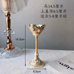 Footed Metal Crystal Ball Display Stand