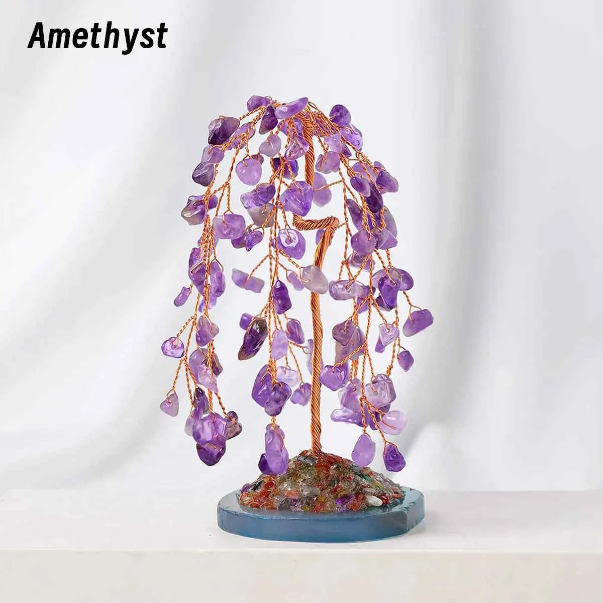 Weeping Willow Crystal Money Tree – Choose Your Stone