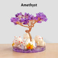 Maneki Neko Crystal Money Tree – Lucky Cat Prosperity Decor