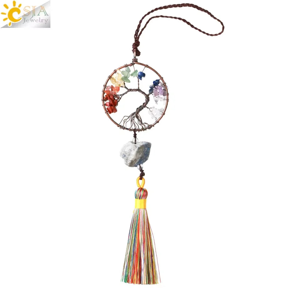 Tree of Life Crystal Hanging Ornament