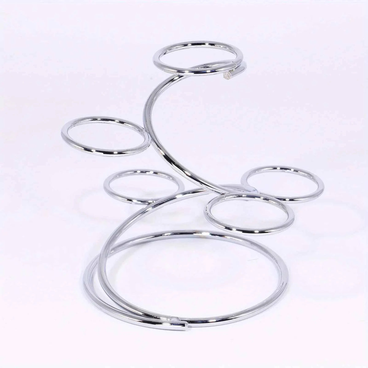 Two-Sphere Metal Crystal Display Stand