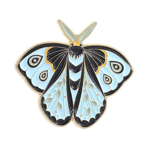 Witchy Moth Enamel Pins
