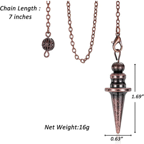 Copper Metal Pendulum for Divination & Energy Work