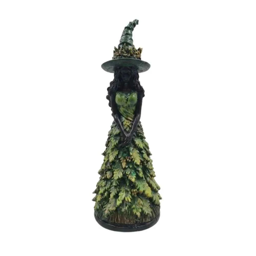 Autumn Leaf Witch Figurine