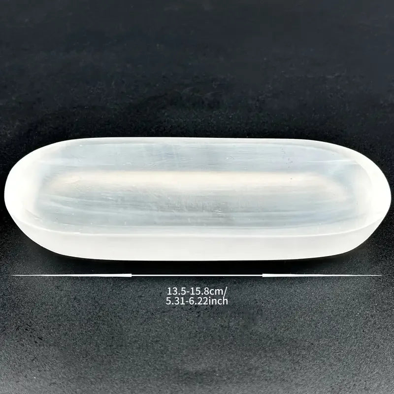 Natural Selenite Crystal Charging Bowl