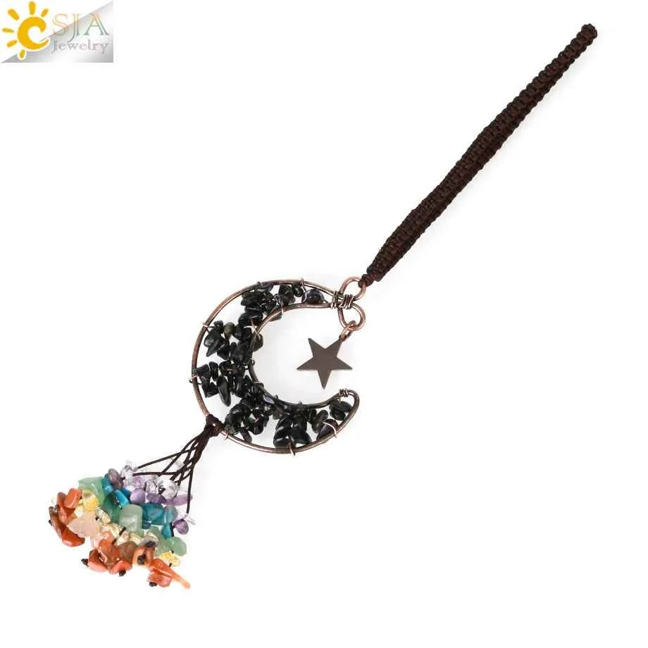 Tree of Life Crystal Keychain – Choose Your Stone