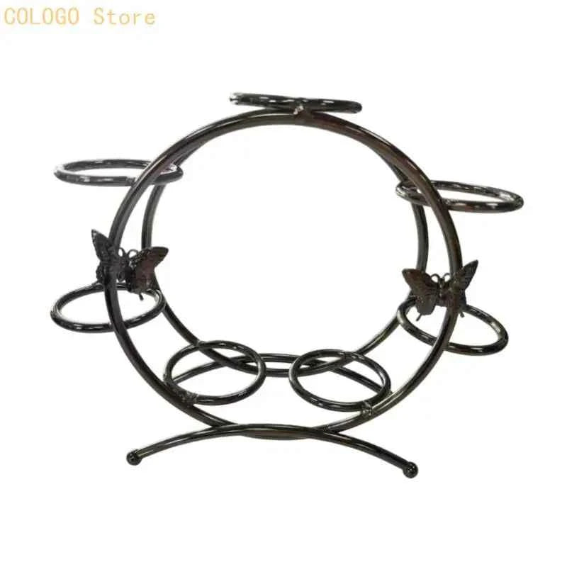 Arched Metal Crystal Sphere Display Stand