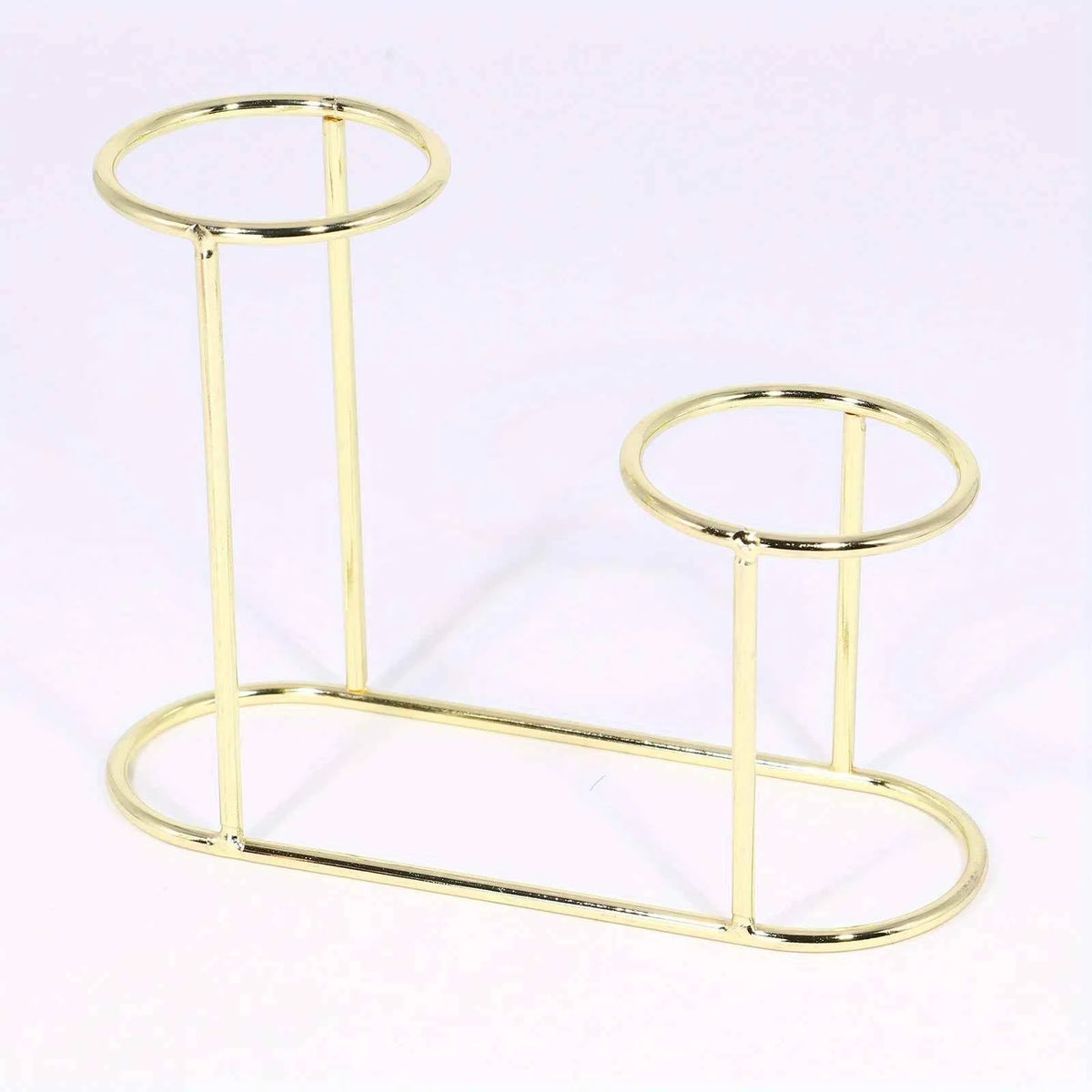 Two-Sphere Metal Crystal Display Stand