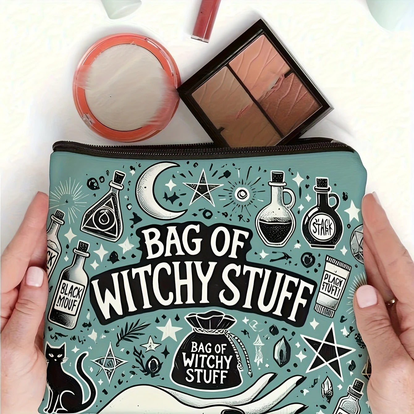 Mystical Mushroom Makeup Bag