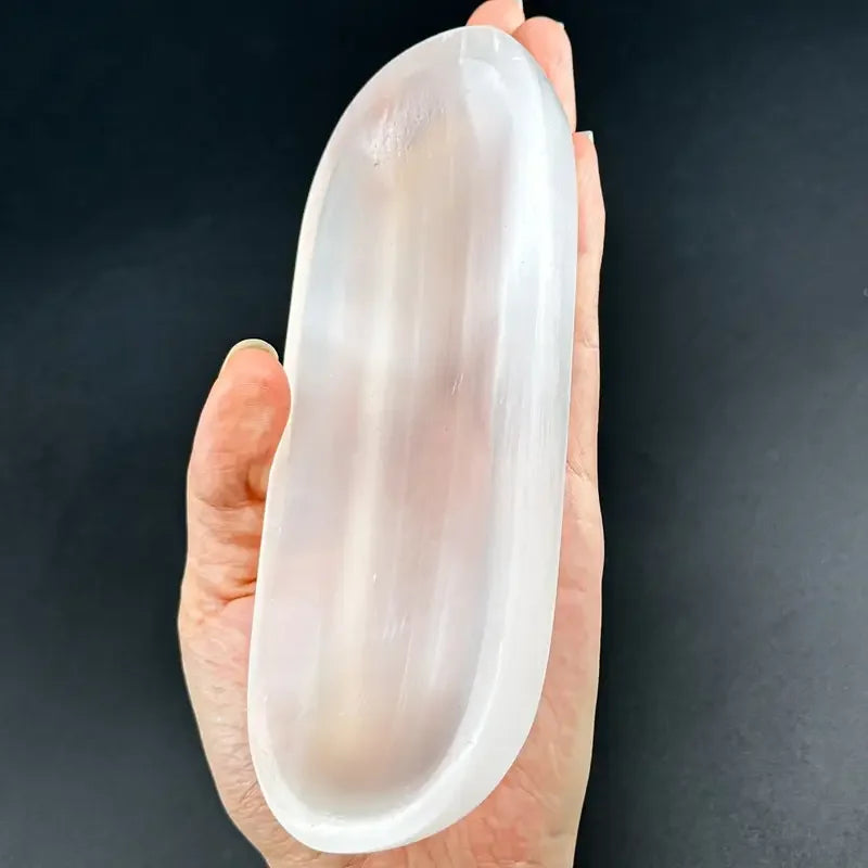 Natural Selenite Crystal Charging Bowl