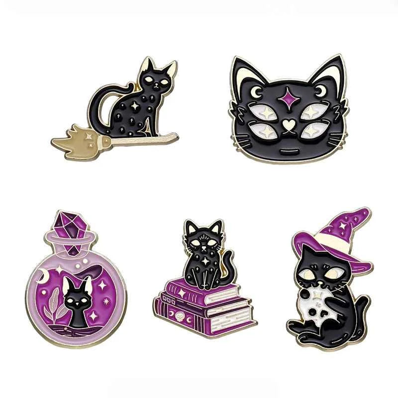 Witch Cat Enamel Pin